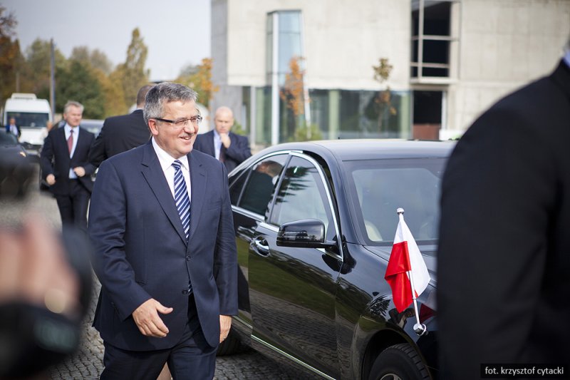 Prezydent Bronisław Komorowski w Parku Ocalałych