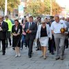 4.09.2012 - Marsz Pamięci fot. wice prezydent Łodzi Agnieszka Nowak i Przewodniczący Rady Miasta Tomasz Kacprzyk
