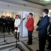 Na otwarciu wystawy przemawia wiceminister Klutury Pani Małgorzata Omilanowska 
