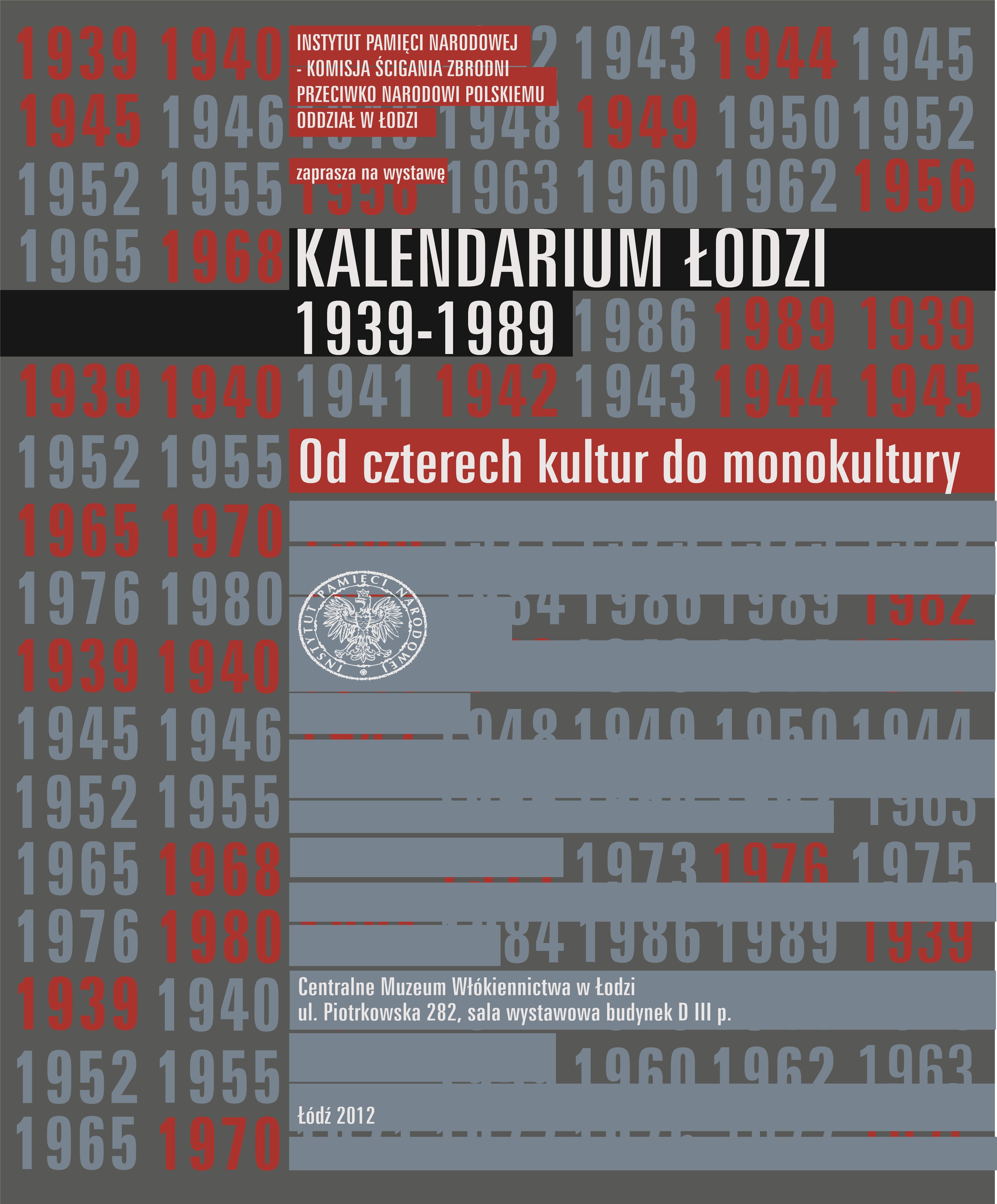 Plakat kalendarium łodzi