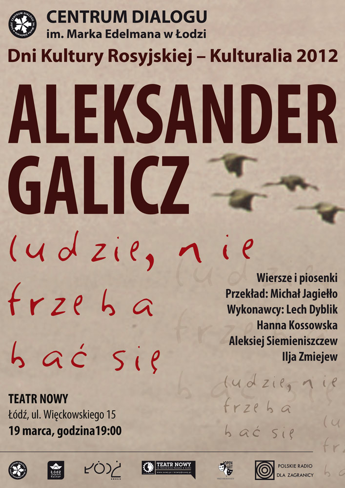 galicz plakat ok radio logo czarne